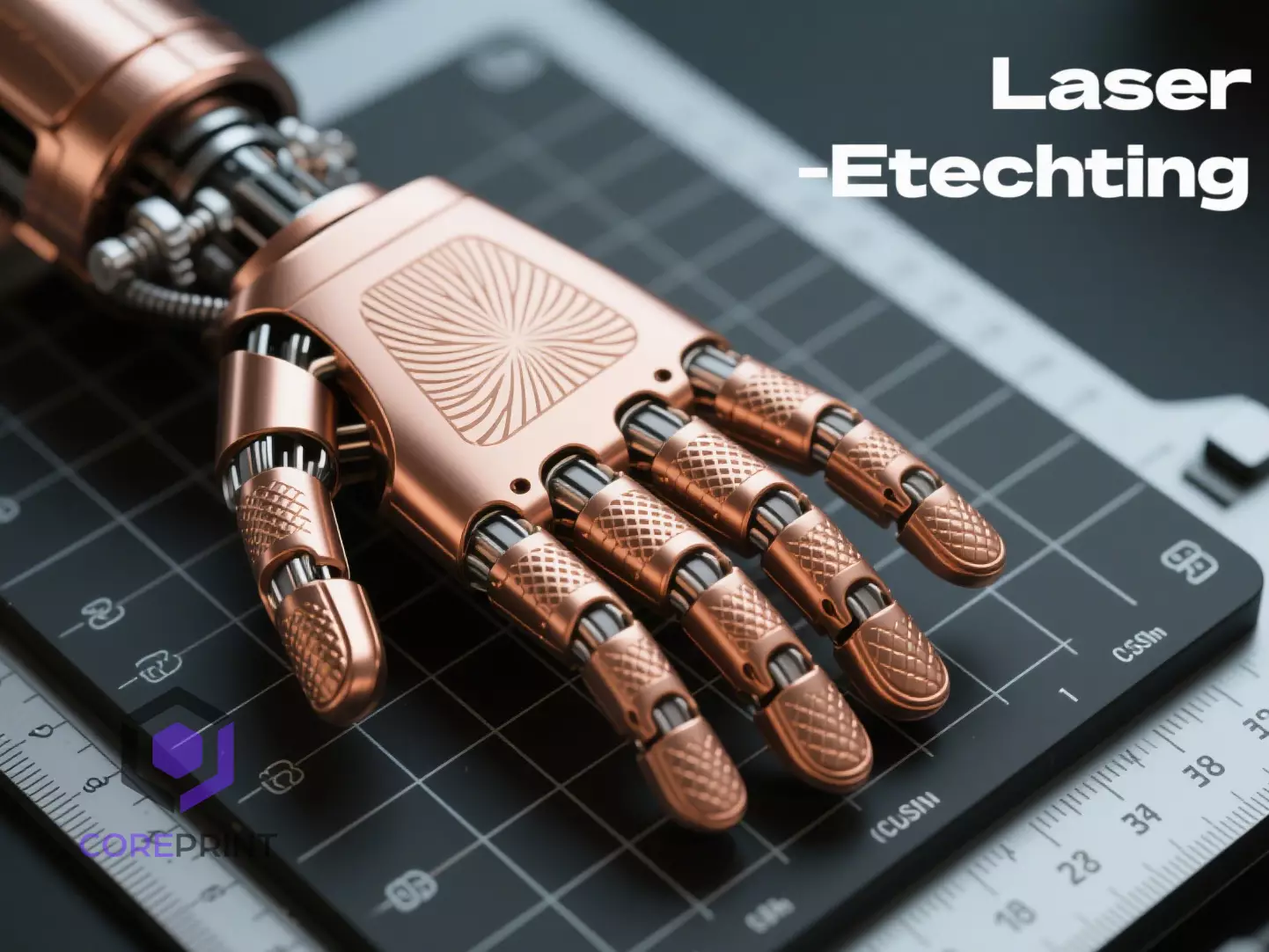 3D-printed robot palm made of copper alloy