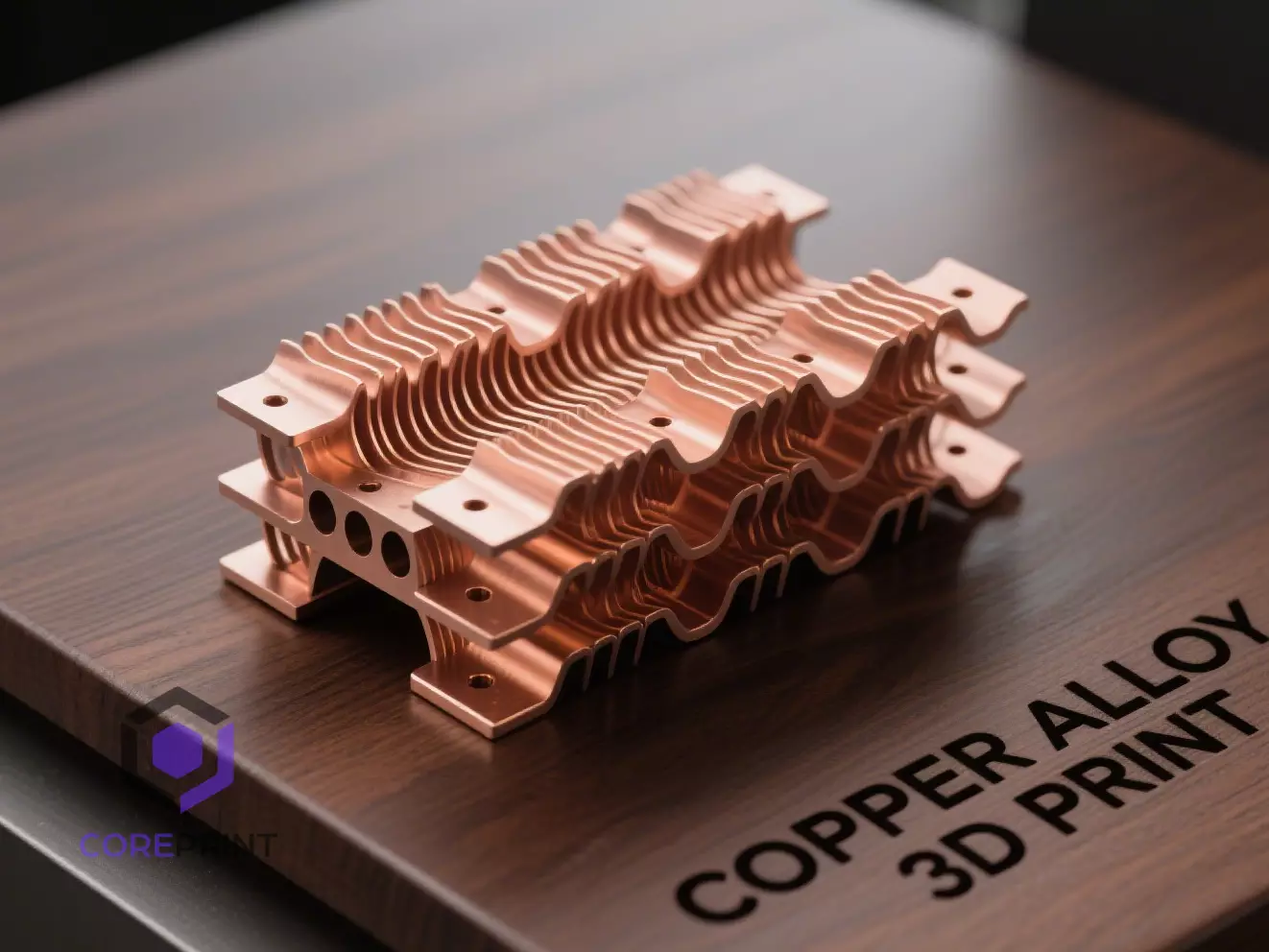 3D printing of copper alloy radiators